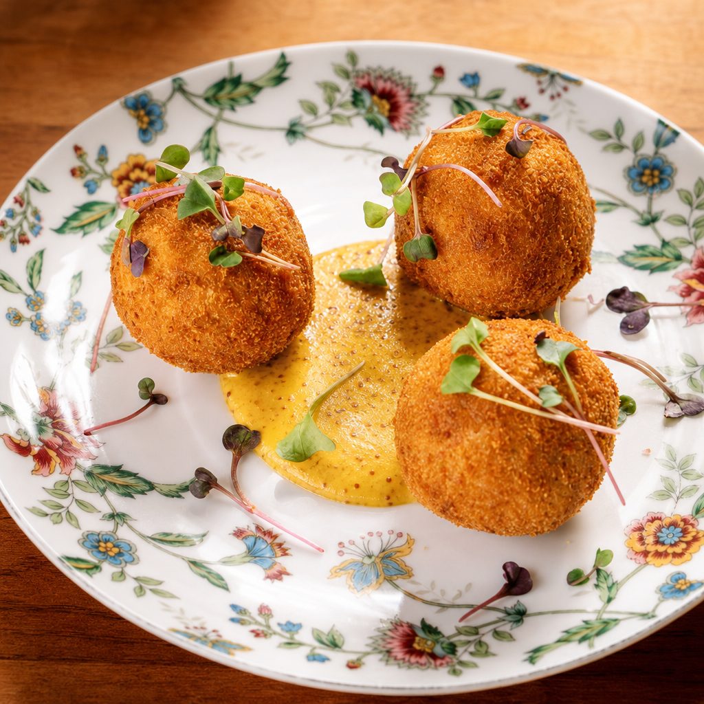 Duck Confit Croquettes.